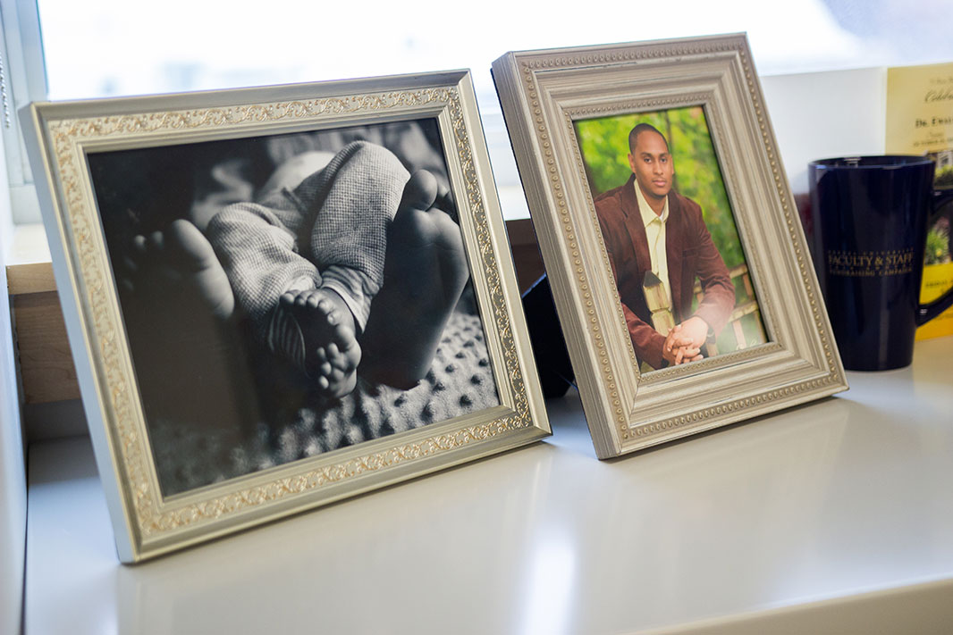 Dr Loni Tabb - Family Photos in her Drexel University Office