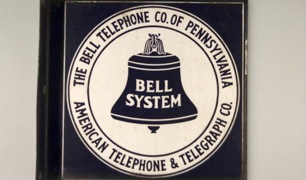 Historical photo of the old Bell Telephone logo