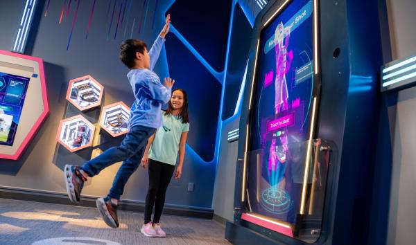 Body Odyssey Franklin Institute jumping kids