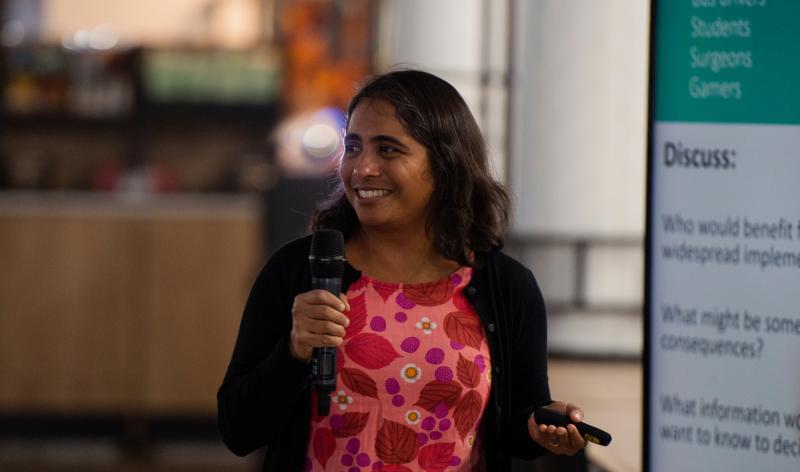 Dr. Jayatri Das speaking