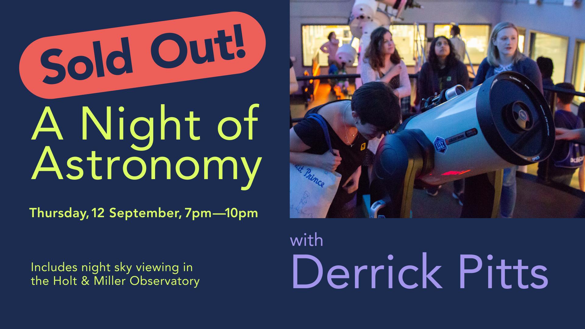 SOLD OUT! A Night of Astronomy