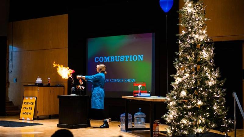 Holiday Tree Live Show Combustion 