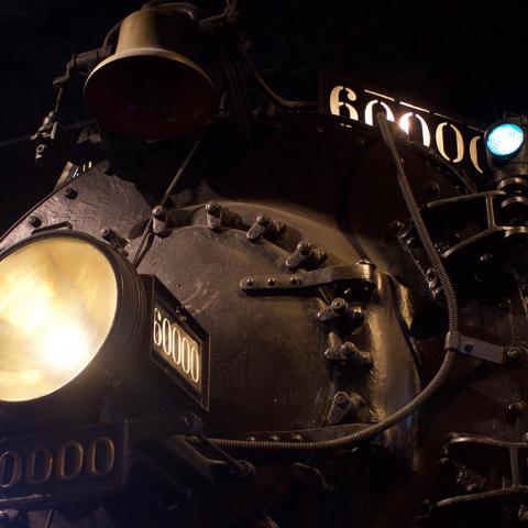 The Baldwin 60000 steam locomotive at The Franklin Institute