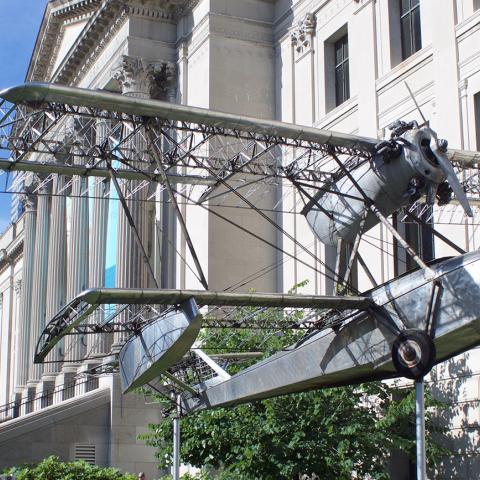 The Budd BB-1 Pioneer plane at The Franklin Institute