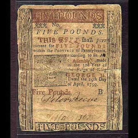 Colonial U.S. Currency | The Franklin Institute