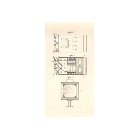 Report Plate 3: Motion Picture Apparatus Drawings