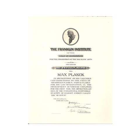 Certificate February 9, 1927. 