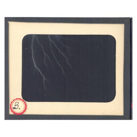 .1st page out of 2 of The Franklin Institute's collections for Jennings' photography of lightning.
