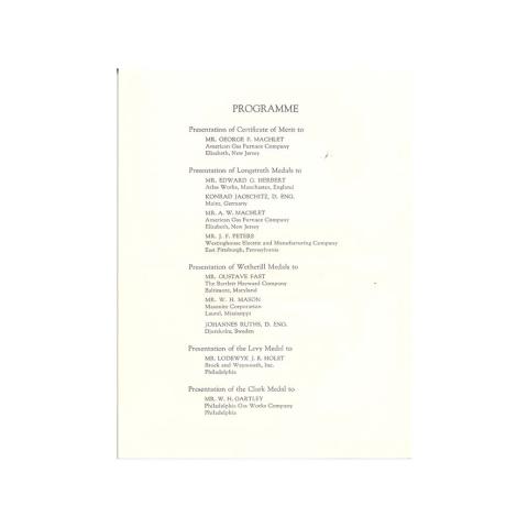 2nd page out of 3 of Medal Day Program. May 15, 1929.