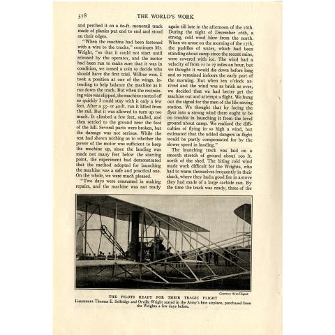 Page 5 of 14: "World's Work" magazine article on the Wright brothers, September, 1928 