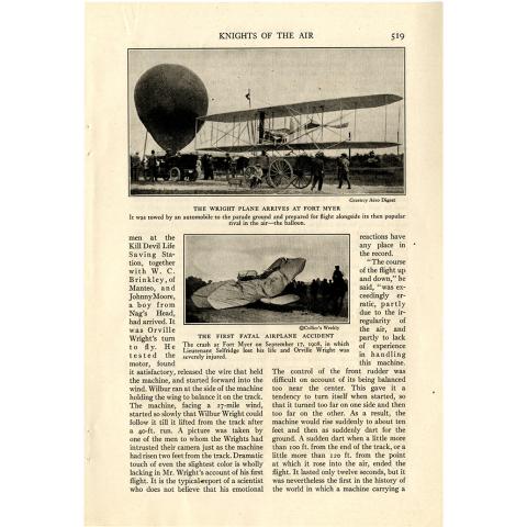 Page 6 of 14: "World's Work" magazine article on the Wright brothers, September, 1928 