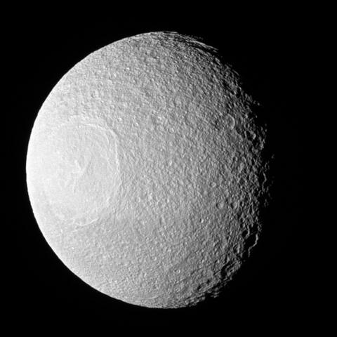 Image of Saturn's moon Tethys