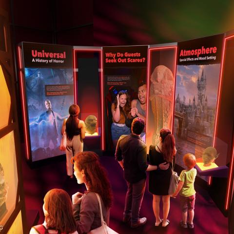 Universal Theme Parks Exhibition horror rendering