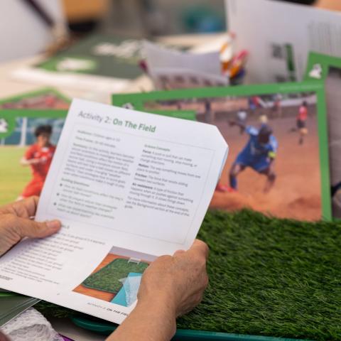 Science of Soccer activity engineering by the Franklin Institute for World Cup
