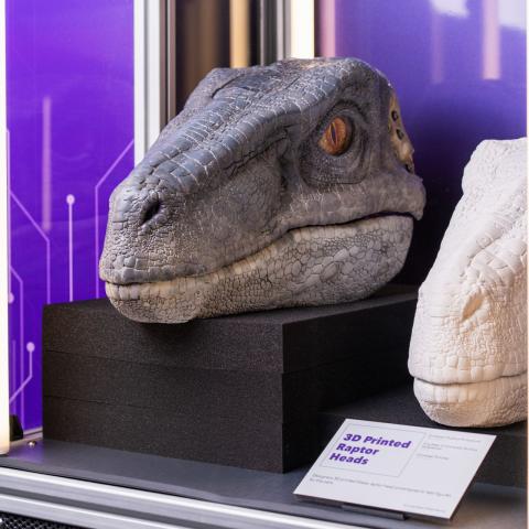 Universal Theme Parks Exhibition dinosaur head