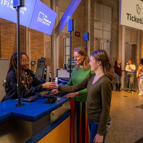 Teachers watching a demonstration