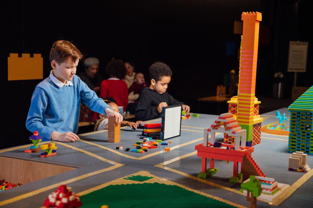 Children in The Art of the Brick