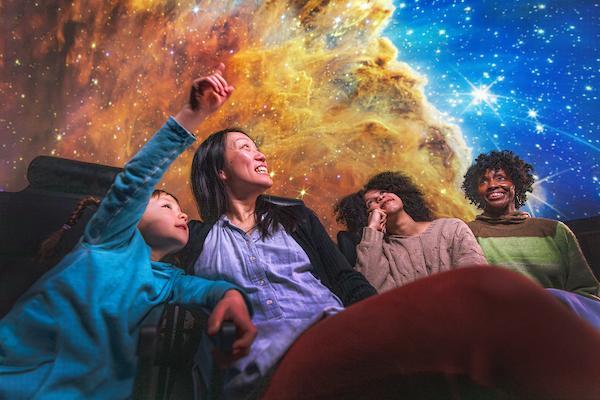 People in Fels Planetarium