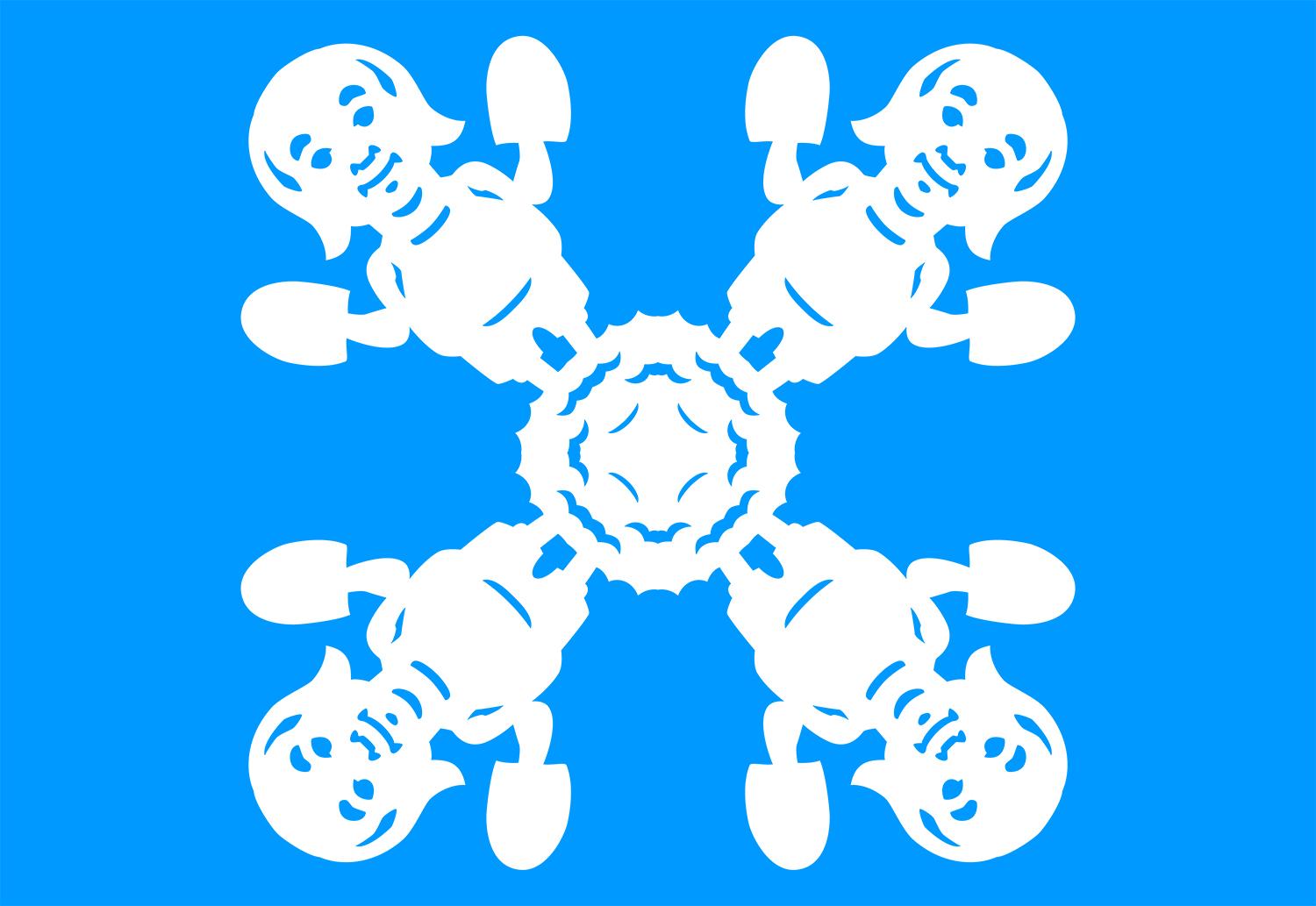 Benjamin Franklin Snowflake Design