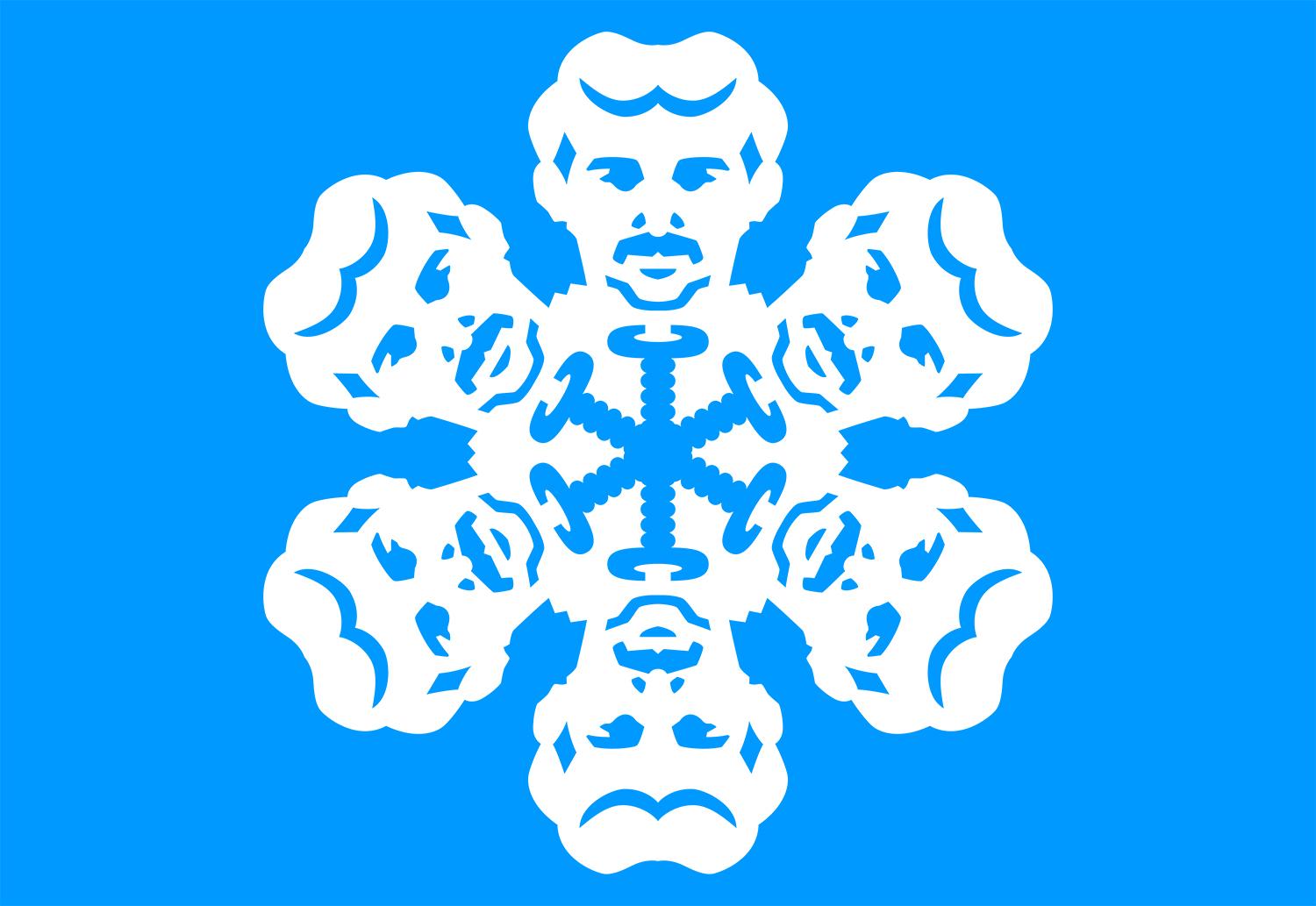 Nikola Tesla Snowflake Design