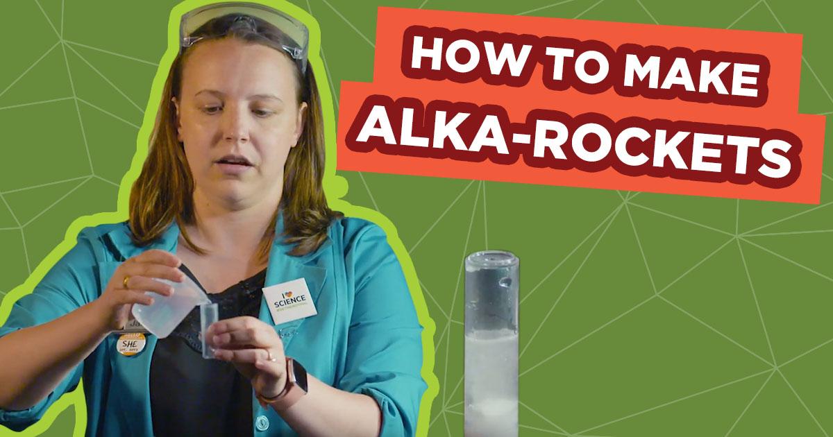 Spark of Science Alka-Rocket Graphic