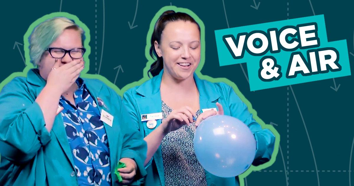 Spark of Science Voice Changing Graphic