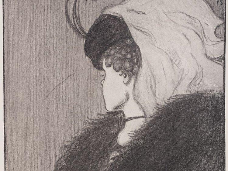classic optical illusion of old woman or girl