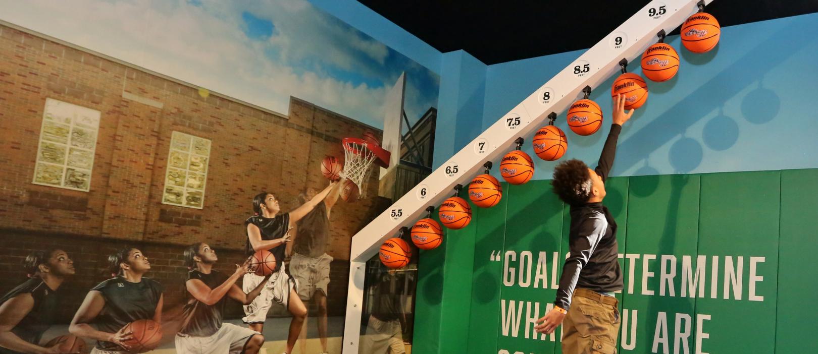SportsZone exhibit at The Franklin Institute