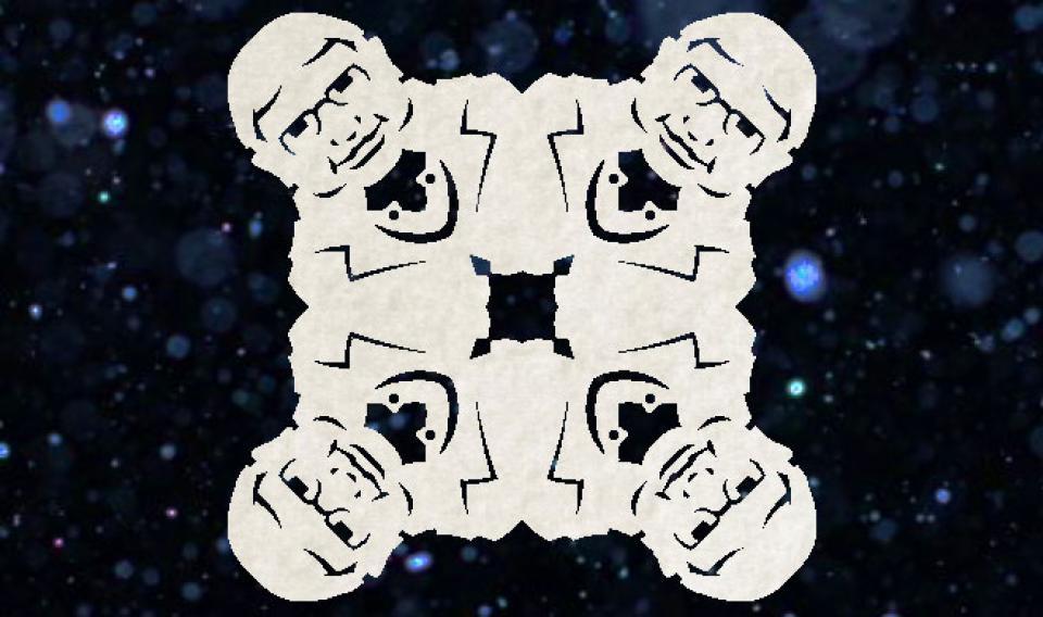 snowflake cutout