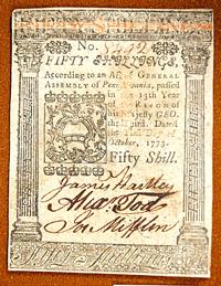 Colonial US Currency